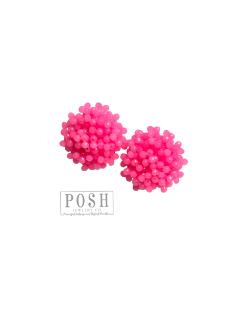 Neon cluster earring