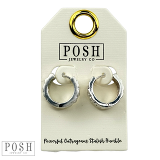 Luxury rolly look hoop earring