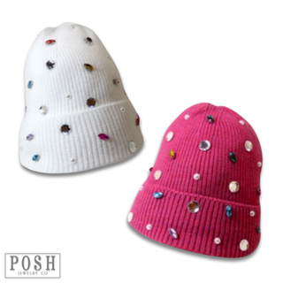 Bejeweled knit beanie, Last call