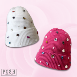 Bejeweled knit beanie, Last call