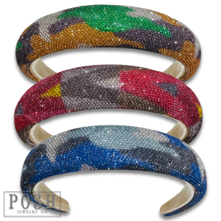 Camo rhinestone headband - LC