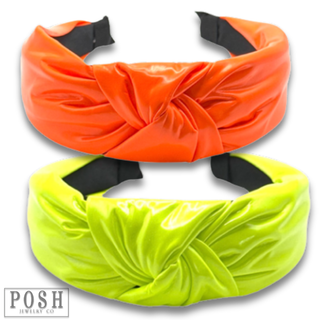 Neon topknot headband