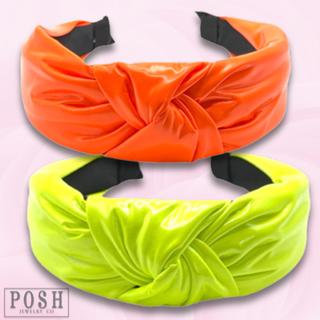 Neon topknot headband