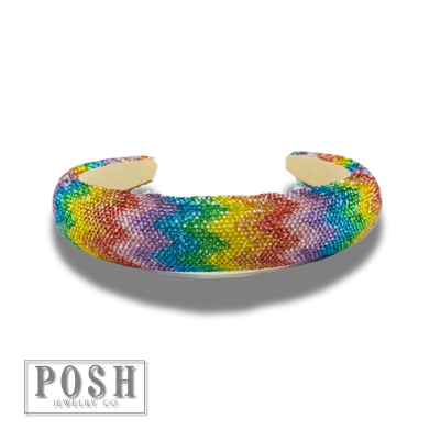 Multi-color rhinestone headband, last call