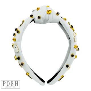 Ghost and pumpkin Halloween charm headband