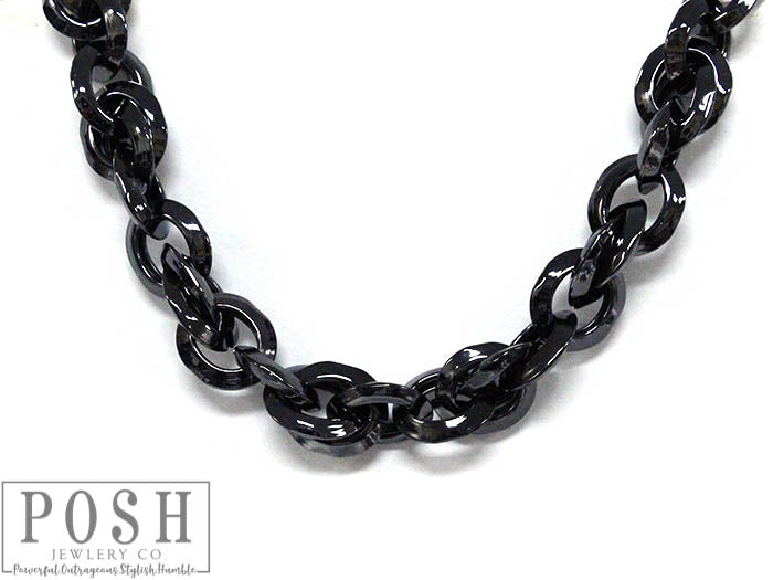 Chunky chain link necklace, last call