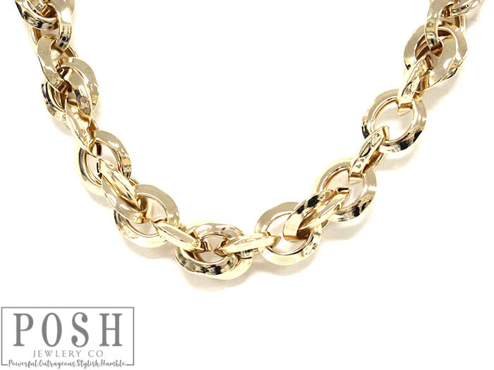 Chunky chain link necklace, last call