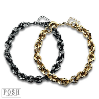 Chunky chain link necklace, last call