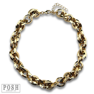 Chunky chain link necklace, last call