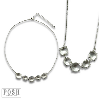 Chain necklace with round stones, last call