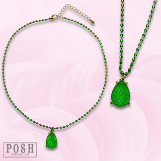 Neon teardrop necklace - LC