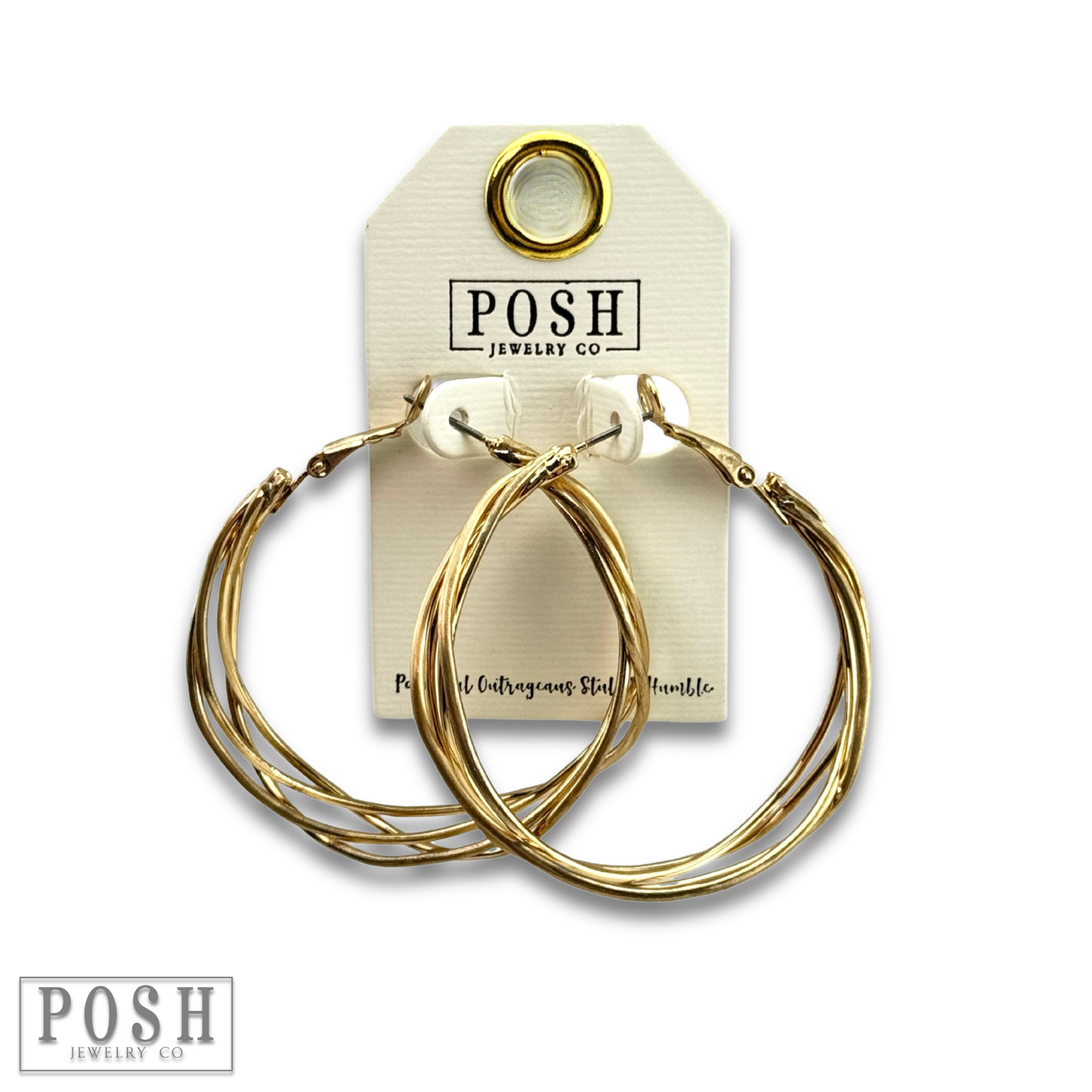 Cage wire hoop earring, last call
