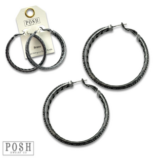 Cutwork hoop earring, last call