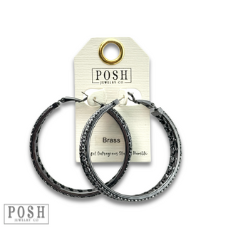 Cutwork hoop earring, last call