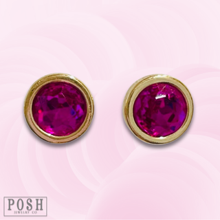 Rhinestone post earring