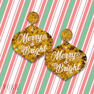 Merry & Bright ornament earring