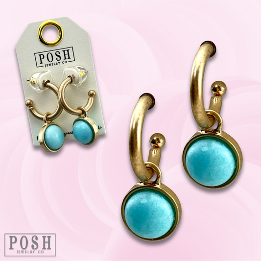 Pearl charm earring