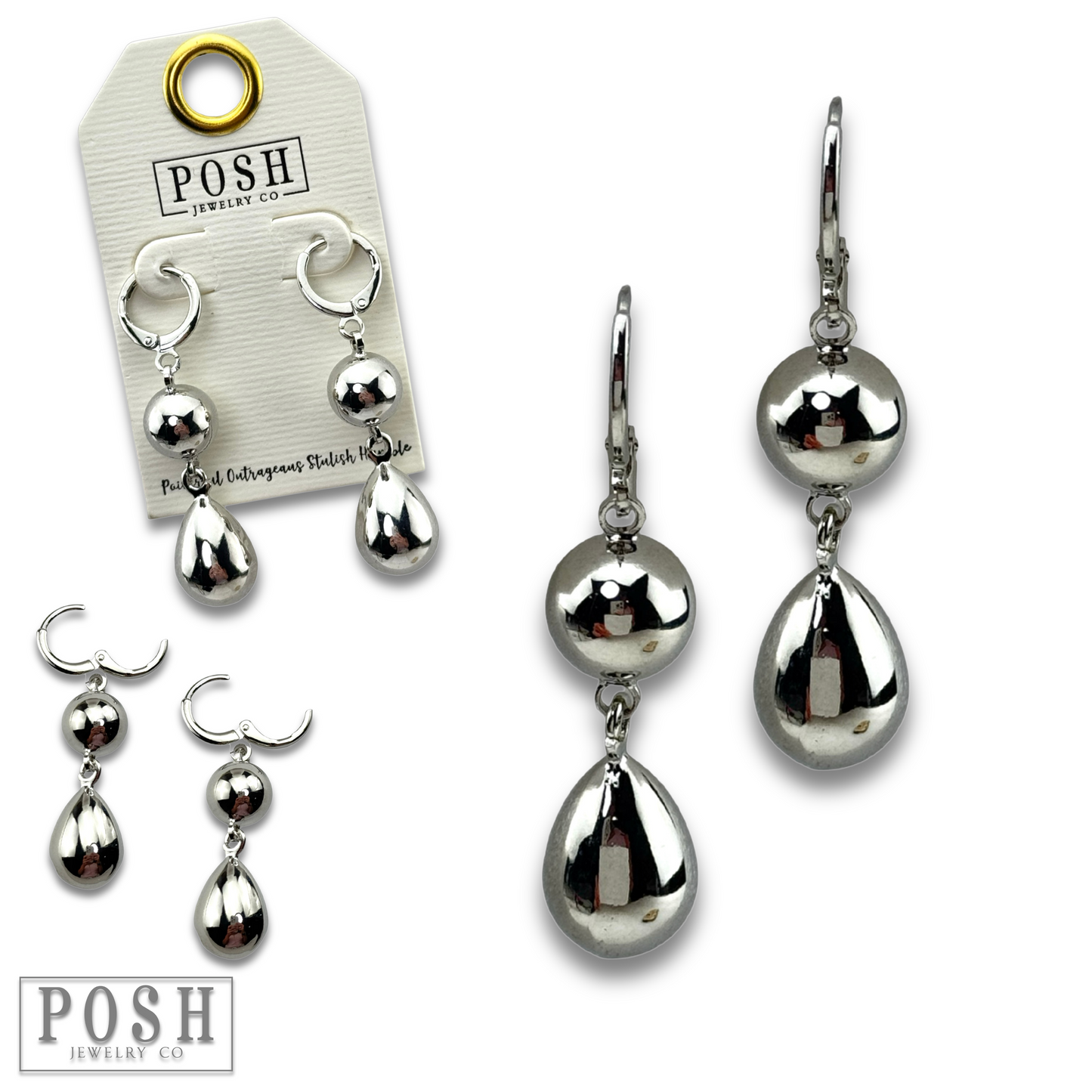 Shiny bead earring