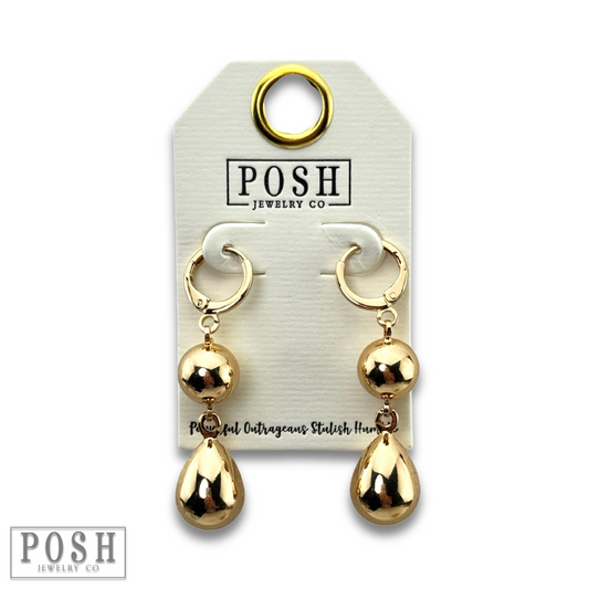Shiny bead earring
