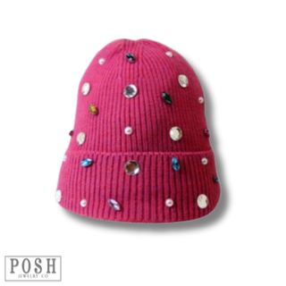 Bejeweled knit beanie, Last call