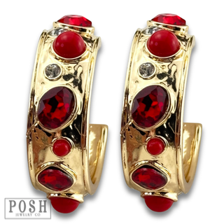 Bling hoop earring