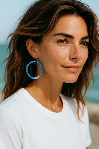 Earrings and bracelet set