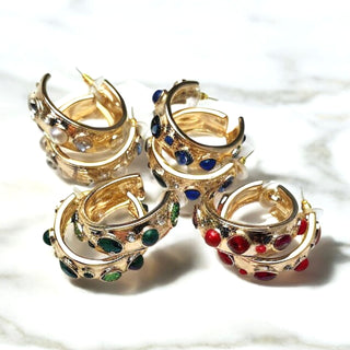 Bling hoop earring
