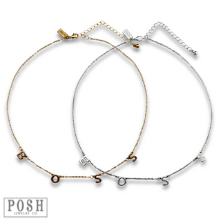 BOSS letter necklace, last call