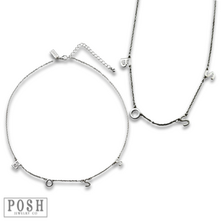 BOSS letter necklace, last call