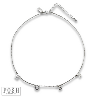 BOSS letter necklace, last call