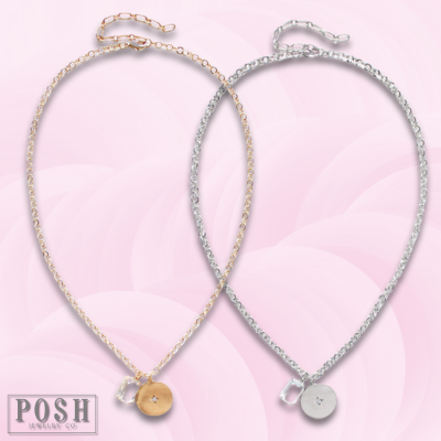 Medallion and rhinestone necklace, last call