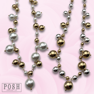 Bead drop bubble necklace
