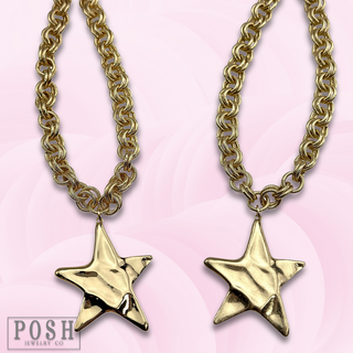 Jumbo star pendant necklace