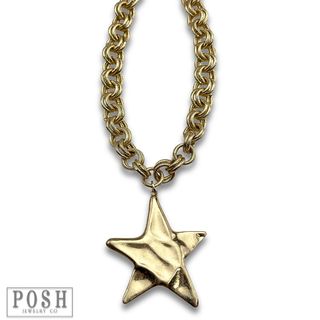 Jumbo star pendant necklace