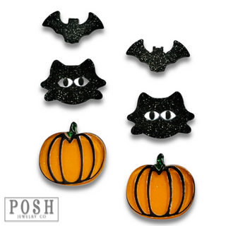 Halloween post earring set - LC