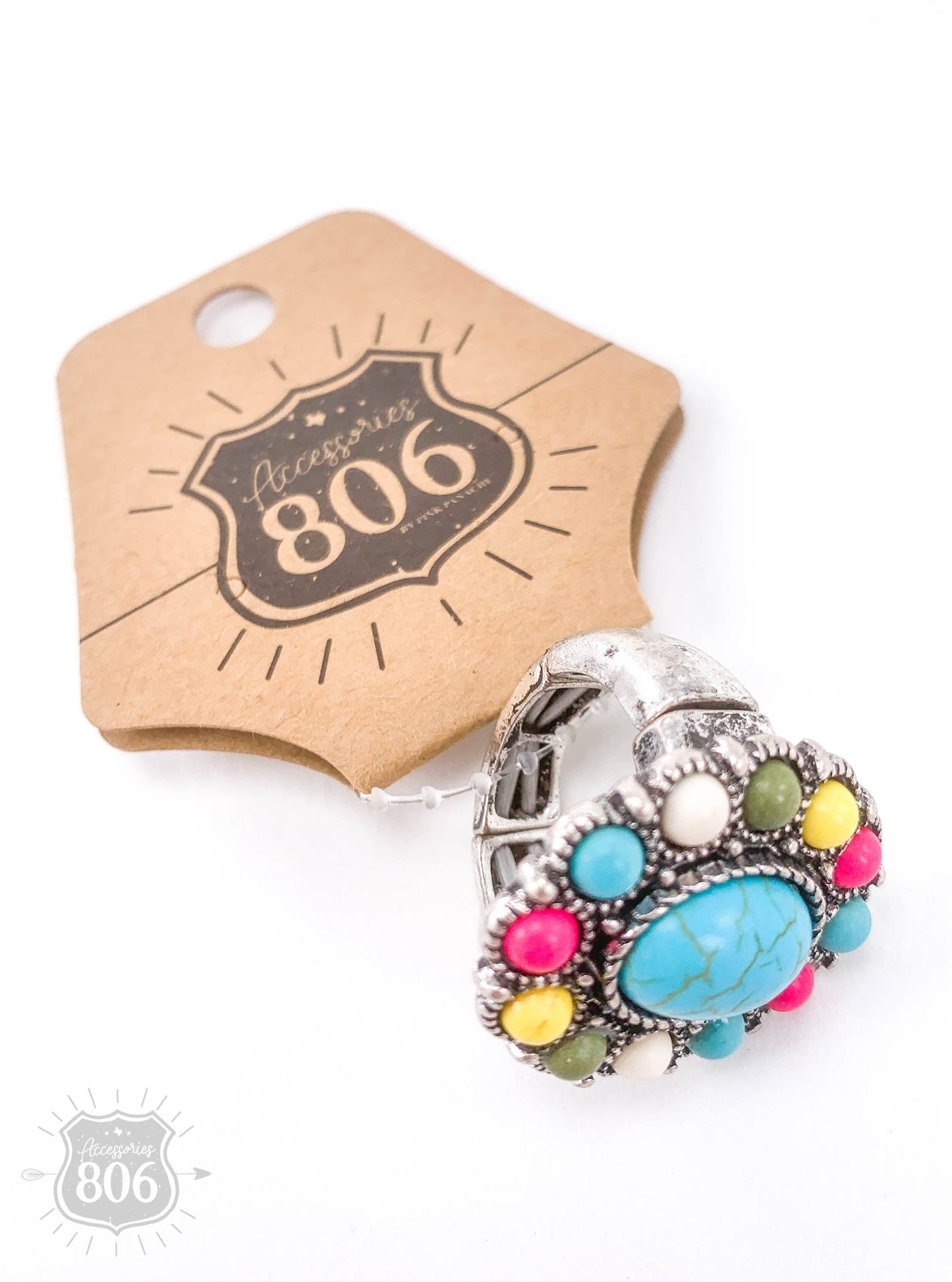 Oval stone stretch ring, last call