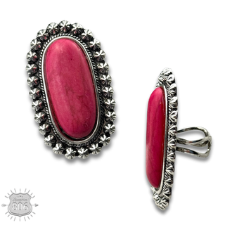 Large oval adjustable ring