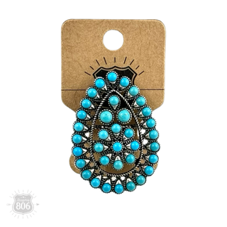 Statement teardrop adjustable ring