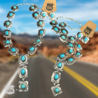 Concho Y necklace set