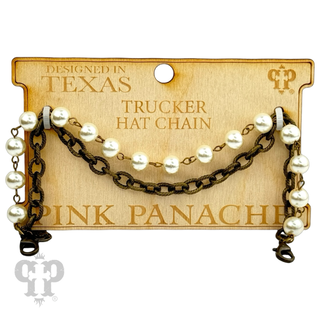 Trucker hat double chain decoration