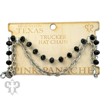 Trucker hat double chain decoration