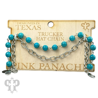 Trucker hat double chain decoration
