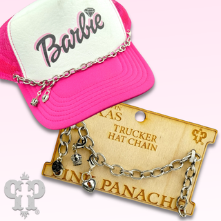 Trucker hat cable chain with charms