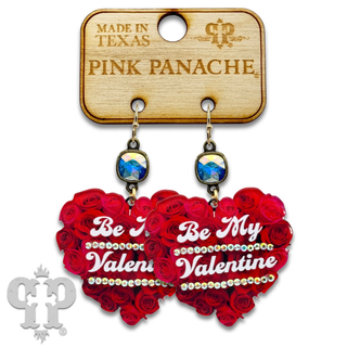 Be My Valentine charm earring