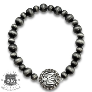 Western beaded thunderbird charm bracelet