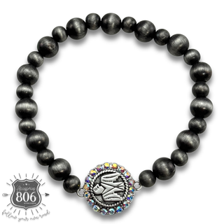 Western beaded thunderbird charm bracelet
