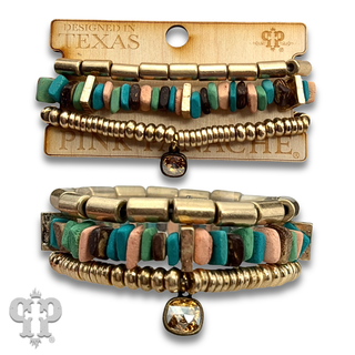 Coconut shell bracelet with  crystal from Swarovski® - LC