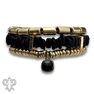 Coconut shell bracelet with  crystal from Swarovski® - LC