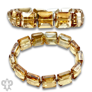 Faceted square bead bracelet - LC