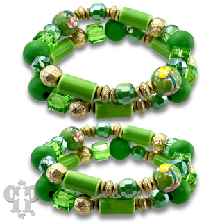 Chunky bead bracelet set - LC